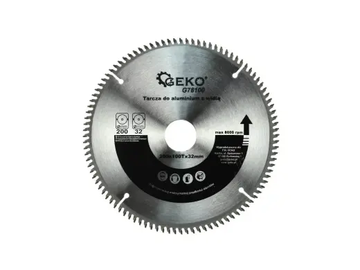 TCT Aluminium Circular Saw Blade 200x32x100T + 5 Reductions 32/ -30 -25.4 -22.2 -20 -16