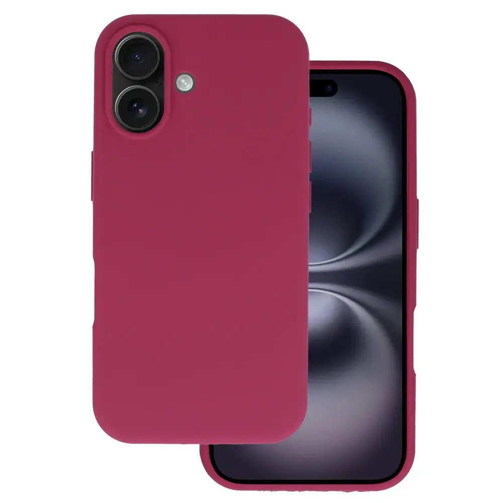 Silicone Lite maciņš telefonam iPhone 16 sarkans