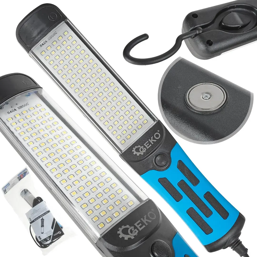 LED Workshop Lamp 230V 15W with Magnet, Hook and 5m Cable