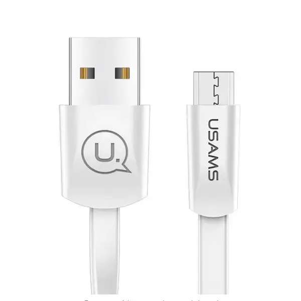 USAMS SJ201MIC02 data transfer and charging cable | USB-A to Micro USB | 10W | 1.2m | white