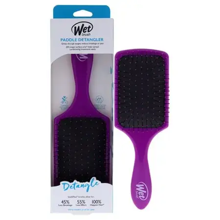 Wet Brush, Paddle Detangler Brush, Purple, 1 Brush