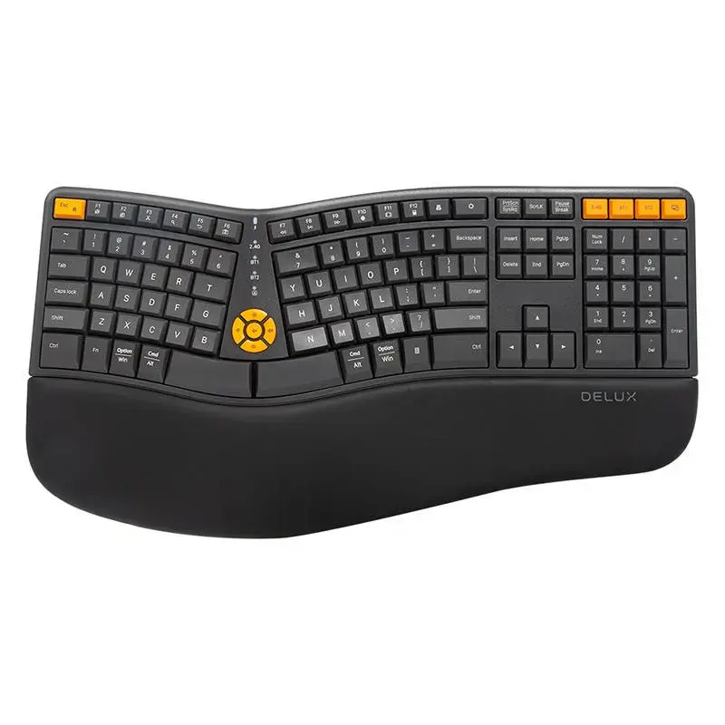 Wired Ergonomic Keyboard Delux GM905DB Grey|Orange