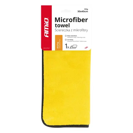 Microfiber drying towel 30x40cm 950g AMIO-03754