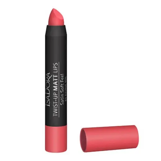 IsaDora, Twist-Up, Matte, Cream Lipstick, 62, Raving Red, 3.3 g
