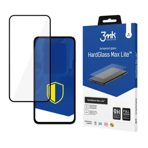 3mk HardGlass Max Lite grūdintas apsauginis stiklas telefonui Galaxy M35 5G su montavimo rėmeliu