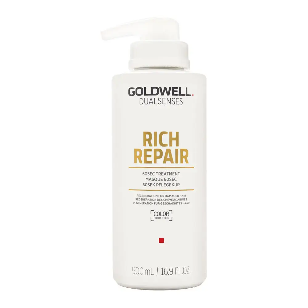 Goldwell Dualsenses Rich Repair 60 Second Treatment 500Ml in Clear