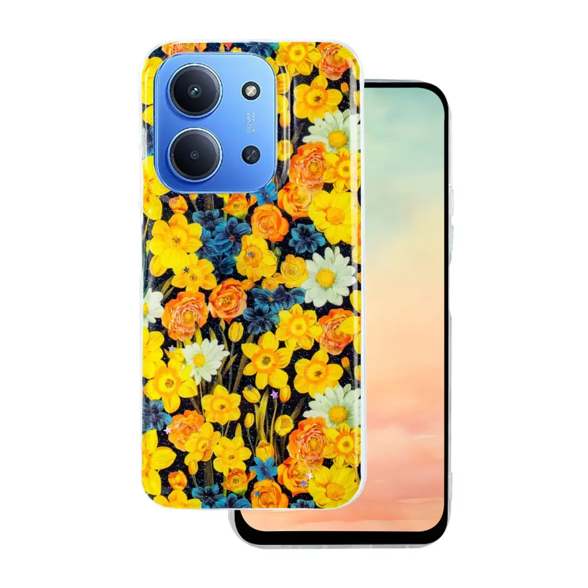 Glow Glam case for Xiaomi Redmi 15 4G EU / 15 5G EU (171,08 x 82,05 x 8,55) orange
