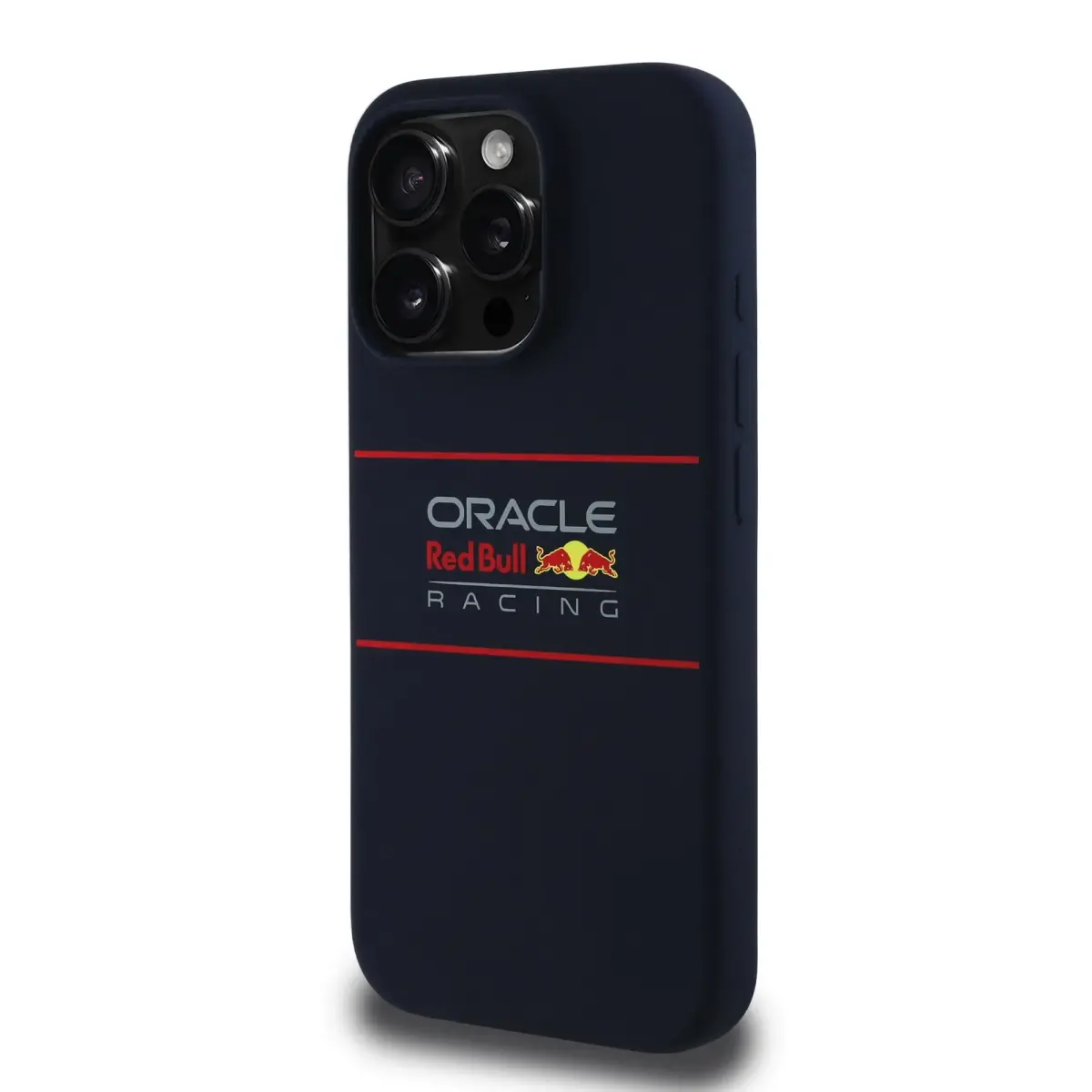 Red Bull Silicone Horizontal Logo telefona maciņš priekš iPhone 16 Pro ar MagSafe atbalstu tumši zils