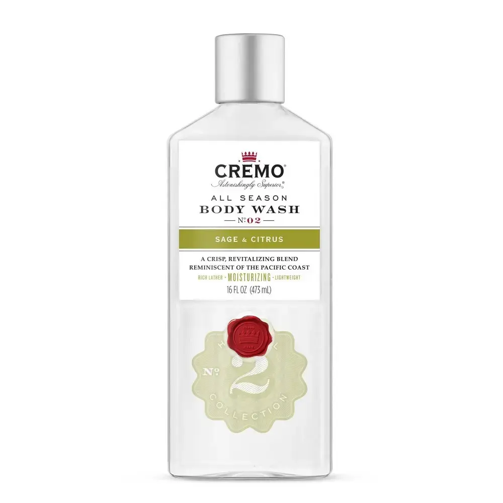 Cremo Sage & Citrus Body Wash Shower Gel - 473Ml in Clear