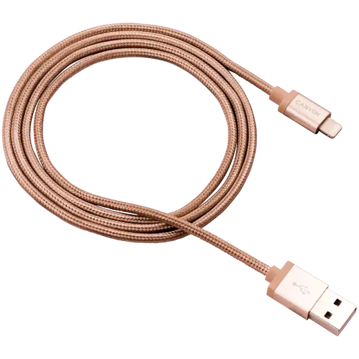 CANYON cable MFI-3 Lightning 12W 1m Gold