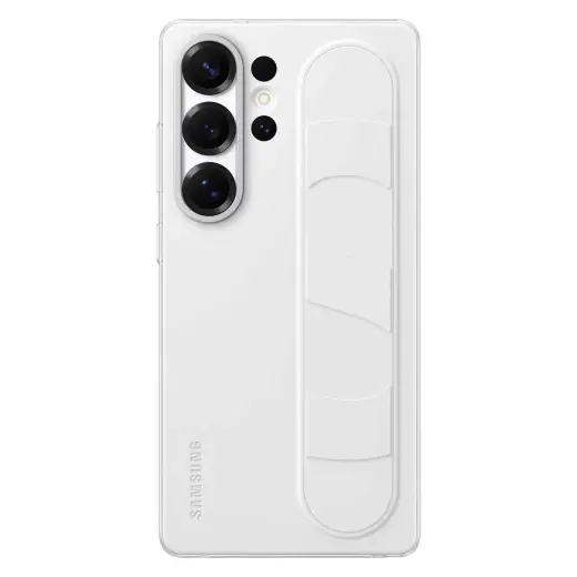 Samsung Standing Grip Case EF-GS938CWEGWW Silicone Case with Holder | Stand for Samsung Galaxy S25 Ultra - White