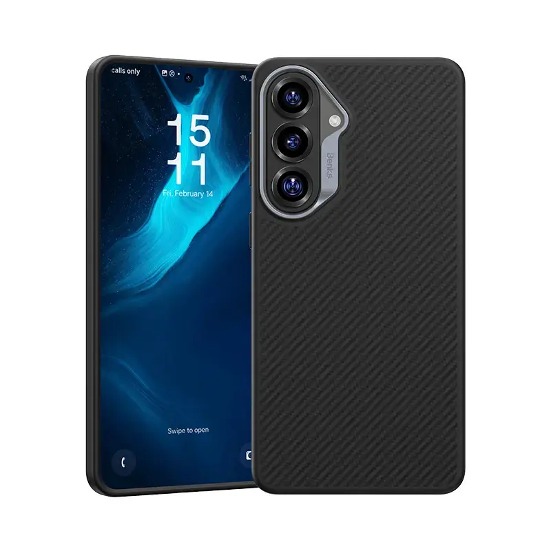 Benks Magnetic Armor Pro Kevlar maciņš telefonam Samsung Galaxy S26 (S942) melns