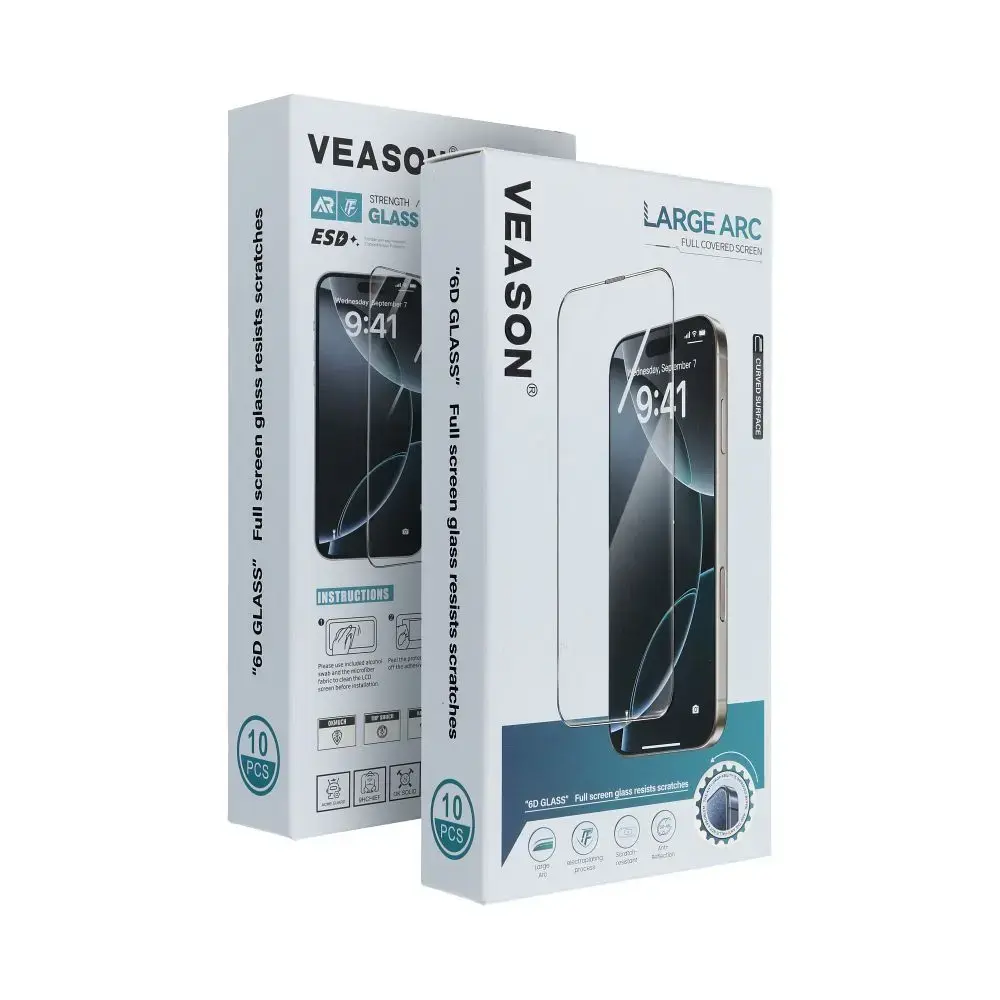 6D Pro Veason Glass (SET 10in1) - for Xiaomi Redmi 12 / Redmi 13 black
