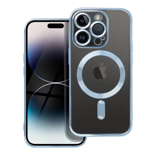 Electro Mag telefono dėklas su MagSafe palaikymu iPhone 14 Pro mėlynas