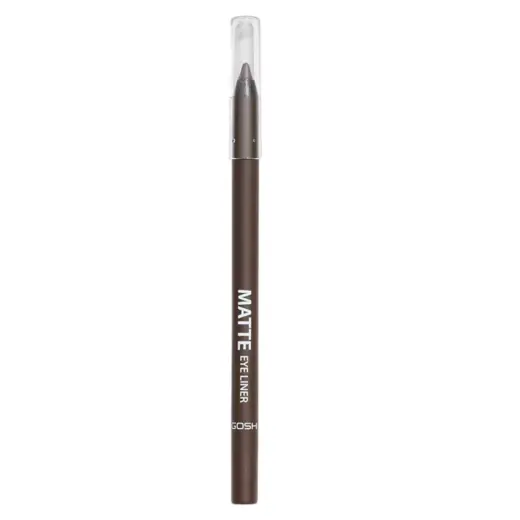 Gosh, Matte Eye Liner, Cream Pencil, Kohl Eyeliner, 014, Chocolate Brown, 1.2 g