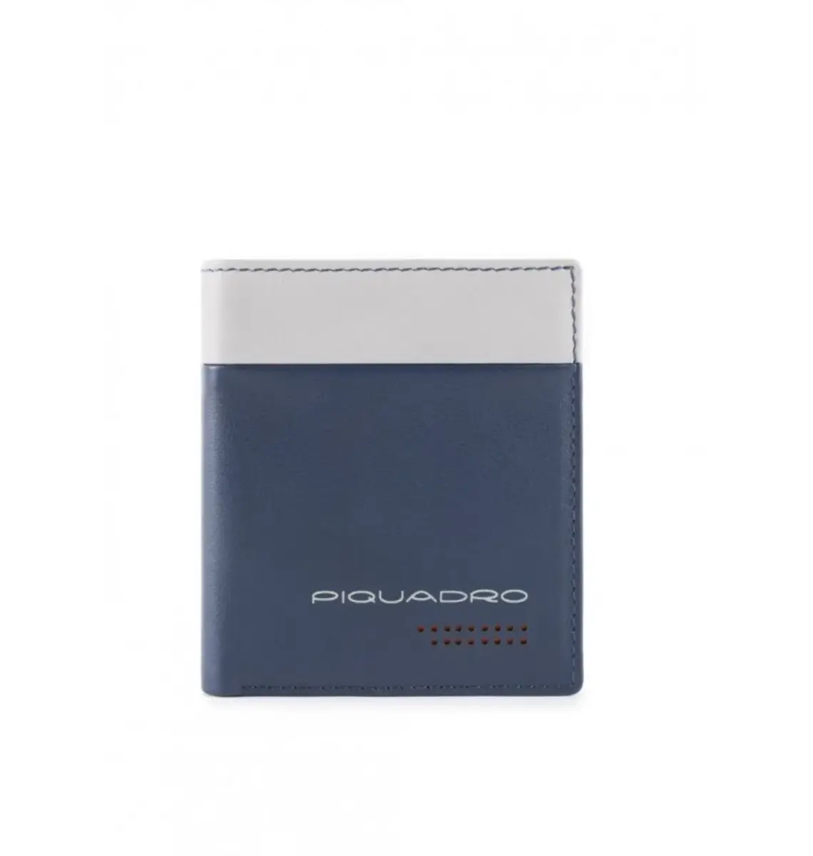 Piquadro, Urban, Leather Wallet, Credit Card Case, In Blue Grey, For Men