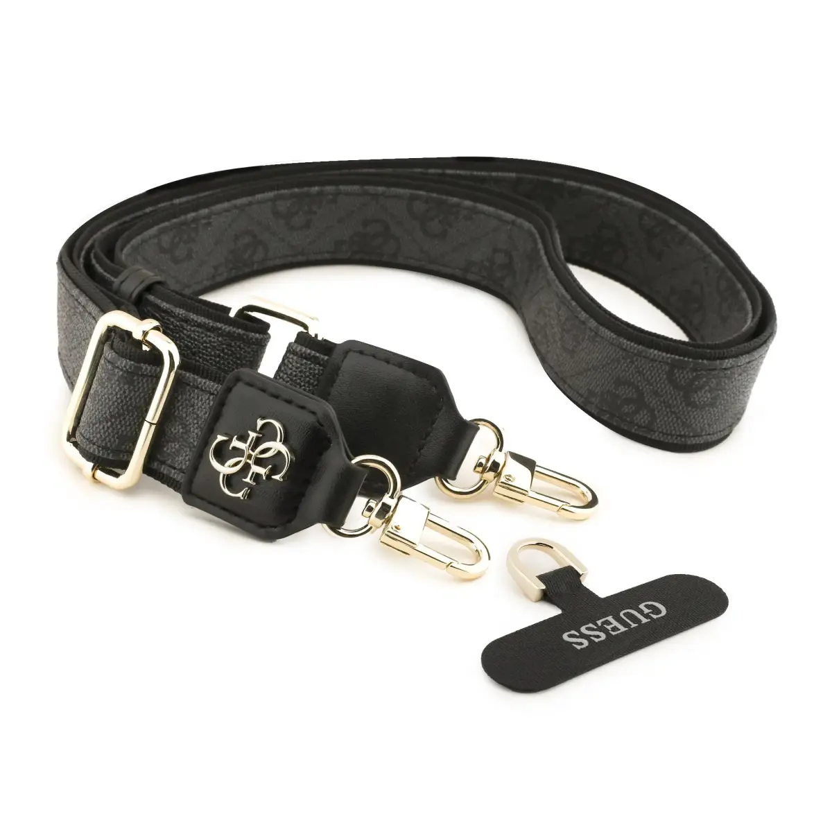 Guess Crossbody Strap PU 4G Metal Logo Black