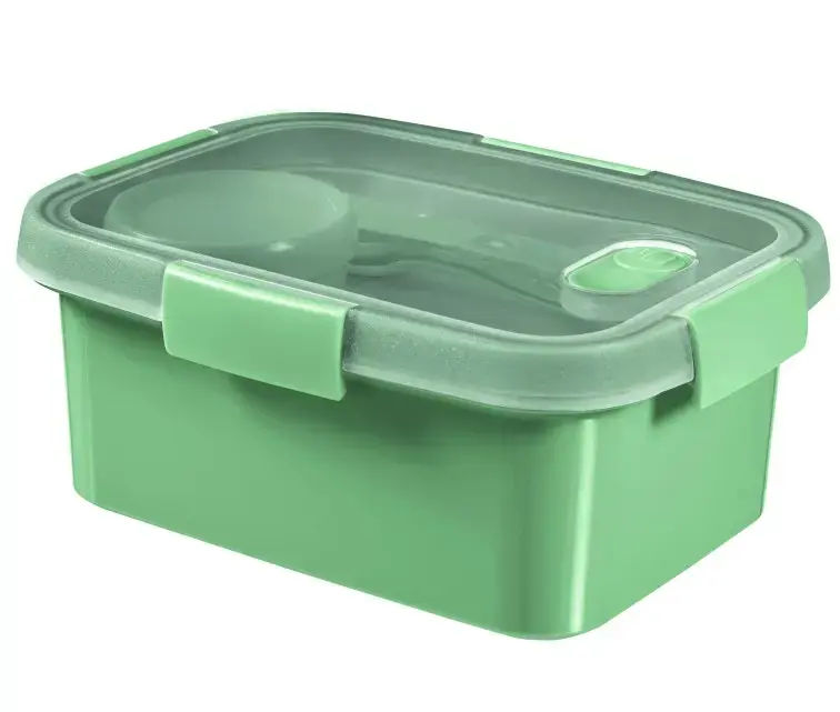 Pārtikas trauks Lunch Kit taisnstūris 1,2L Smart Eco To Go 20x15x9cm maigi zaļš