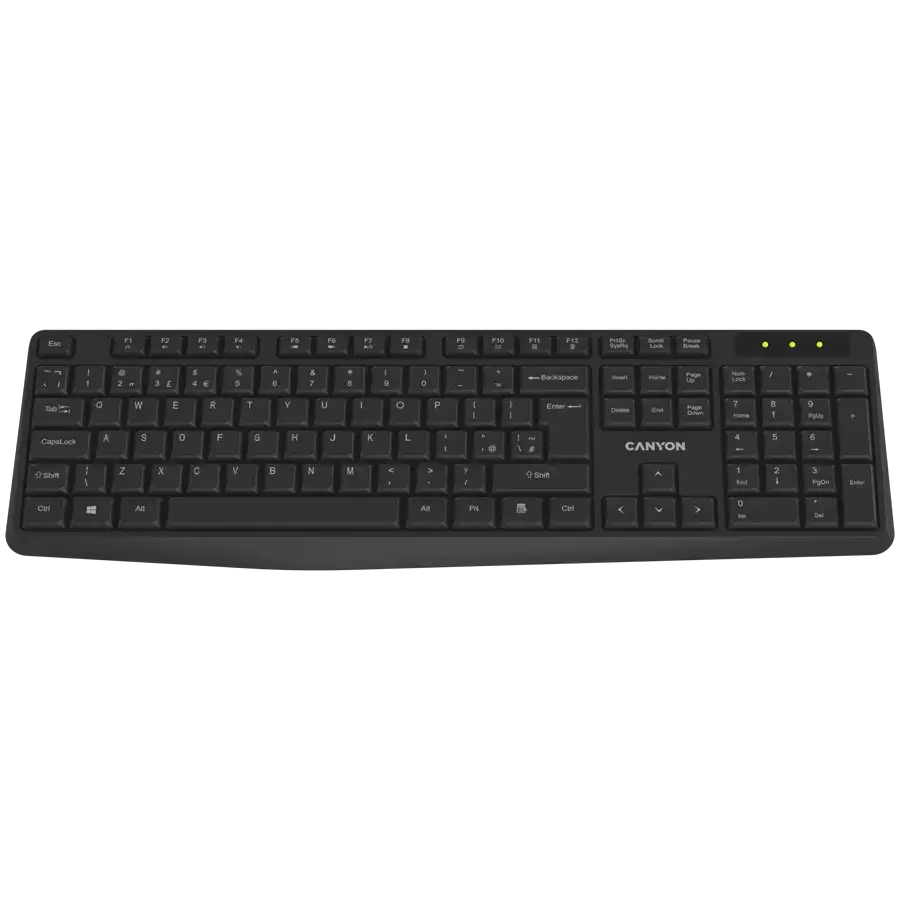 CANYON keyboard KB-W01 Wireless Black