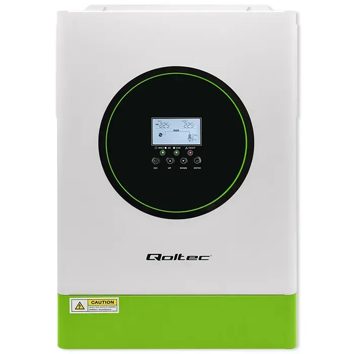 Qoltec Hybrid Solar Inverter Off-Grid 6200W | 120A | 48V| MPPT | BMS | AGM GEL LiFePO4 |  Wi-Fi option | Sinus | Power factor 1.0
