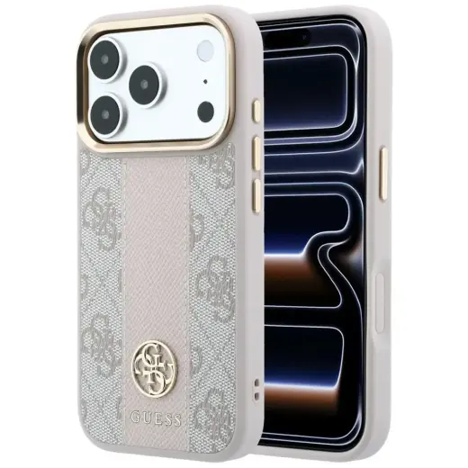 Guess 4G with Stripe Round and Classic Logos telefoni ümbris MagSafe toega iPhone 18 Pro Max | iPhone 17 Pro Max