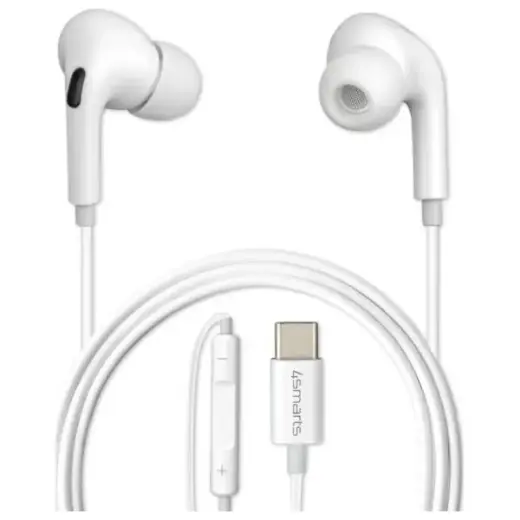 4smarts Słuchawki Melody Digital Basic   USB-C z przetwornikiem D/A biały/white 465590