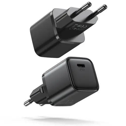 Joyroom L-P202 travel charger | 20W | PD, QC3.0 | USB-C | black