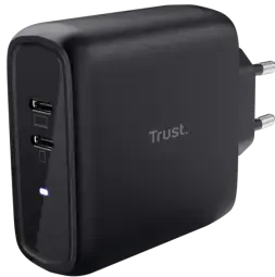 Trust Maxo 65W 2x USB-C Melns lādētājs