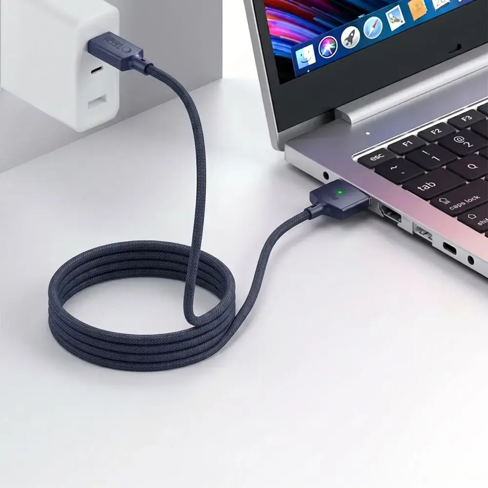 TECH-PROTECT MMC01 ULTRABOOST MAGNETIC MACBOOK CABLE TYPE-C TO MAGSAFE 3 140W 200CM MIDNIGHT BLUE