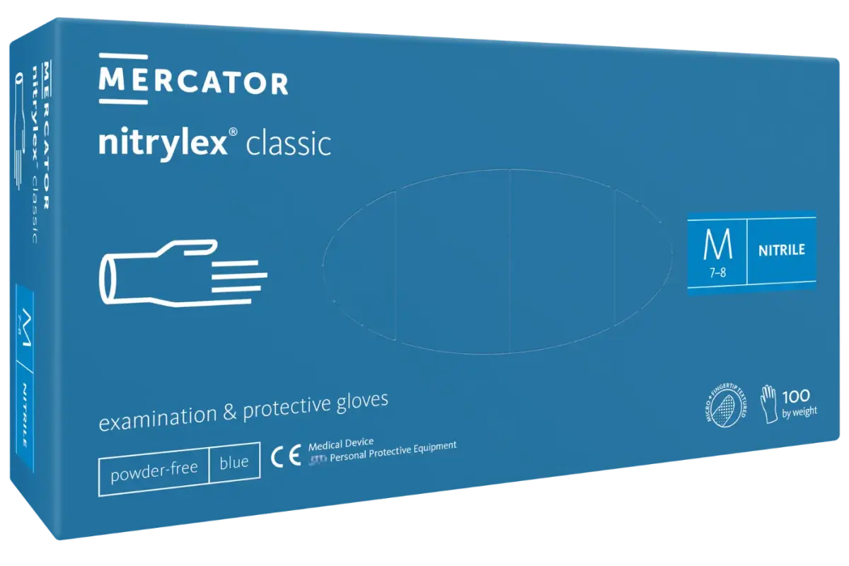 Mercator Nitrylex Classic nitrile gloves, powder-free