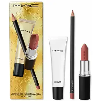 Mac Claim to Fame Velvet Teddy Lip Trio