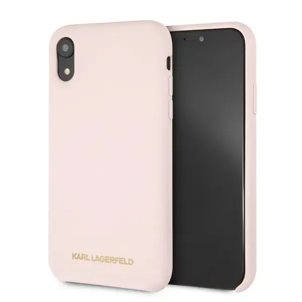 Karl Lagerfeld KLHCI61SLLPG iPhone Xr hardcase jasnoróżowy|light pink Silicone