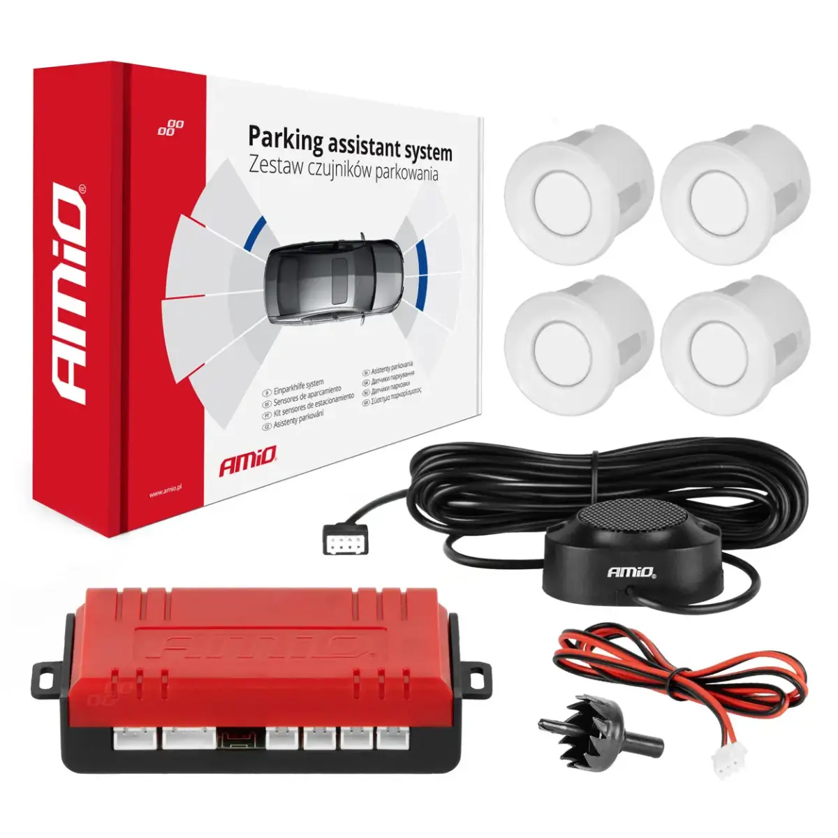 Parking sensor 4 Buzzer white