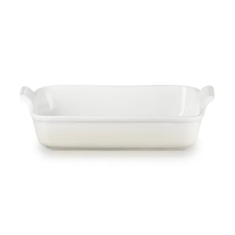 "Le Creuset" stačiakampio formos "Heritage Stoneware" 32x24cm / 4L balta