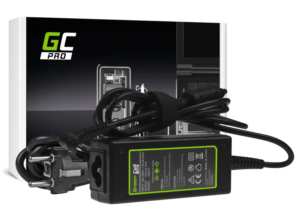 Green Cell PRO Charger | AC Adapter 19V 2.37A 45W for Asus ZenBook UX21E UX31E, Acer Chromebook 11 CB3-111 13 CB5-311