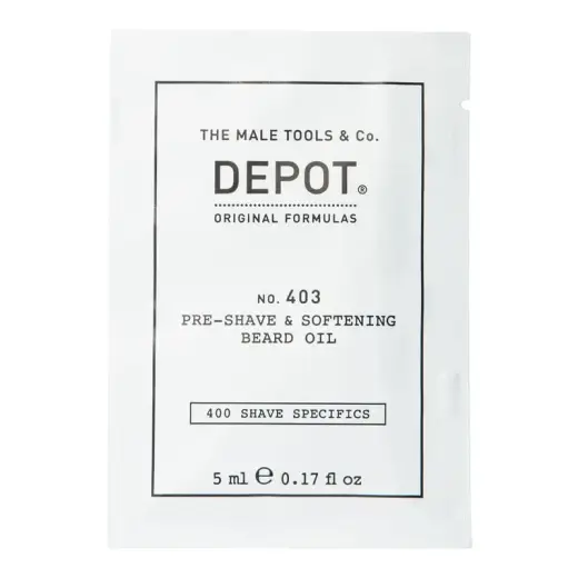 Depot, 400 Shave Specifics No. 403, Sweet Almond, Softening, Pre-Shaving Oil, 5 ml