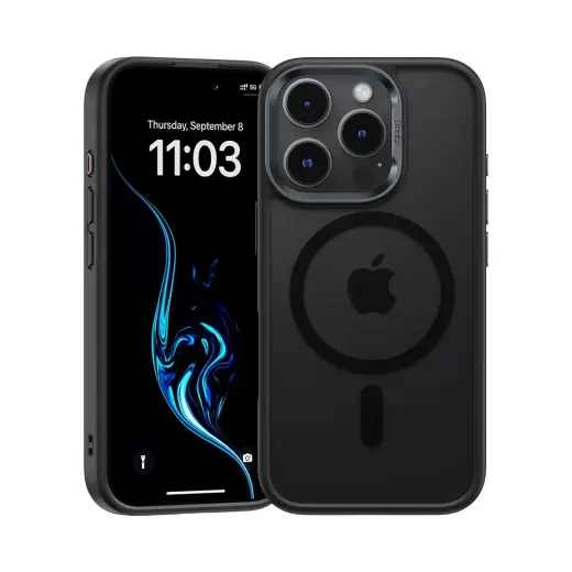 Benks Magnetic Mist Case Metal Frame for Iphone 16 Pro Max black