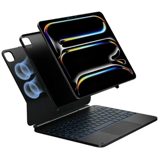 Case Typecase Edge + with keyboard for  iPad Air 13" 2024/2025 black
