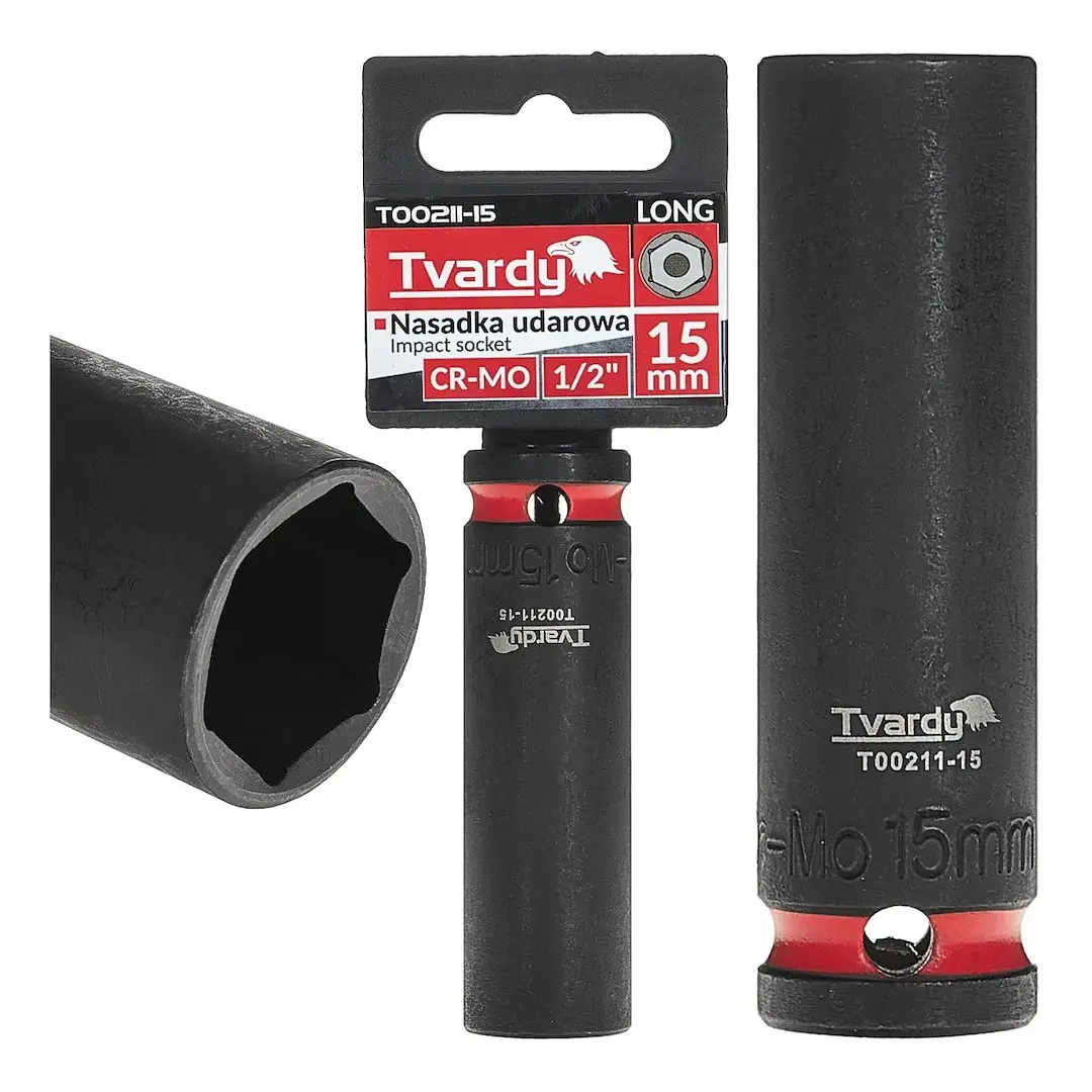 Deep Impact Socket 1/2" 6PT 15mm CR-MO