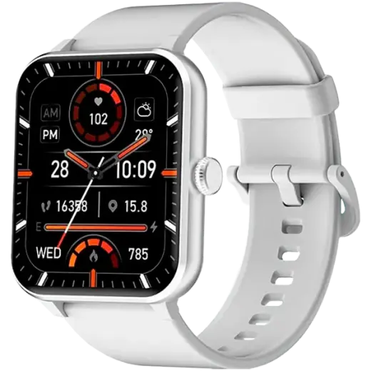 Blackview R50, 1.85-inch TFT HD, 350mAh Battery, 24-hour SpO2 Detection + Heart Rate Monitoring, Calls and SMS notification, Grey