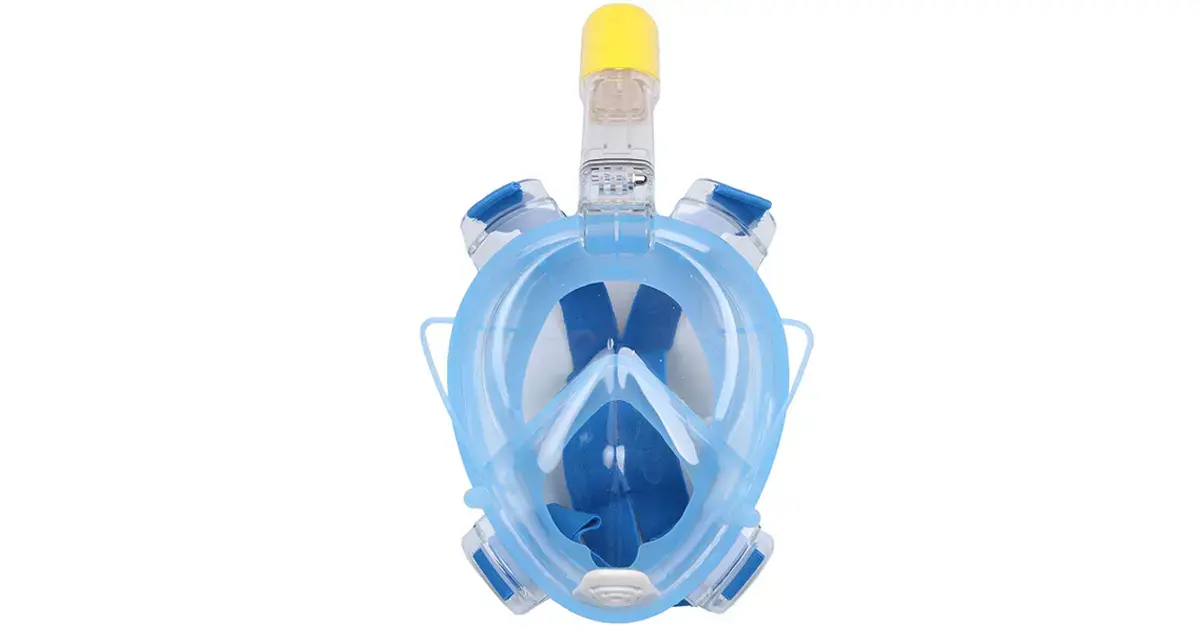 Snorkelēšanas sejas maska (niršanas maska) L|XL Zila