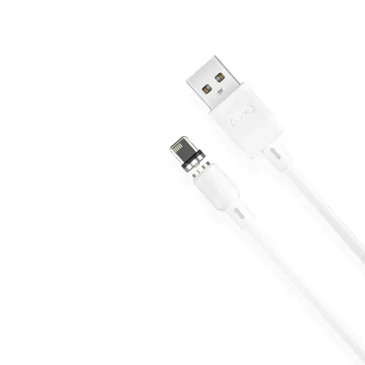 XO cable magnetic NB187 USB - Lightning 1,0 m 2,1A white