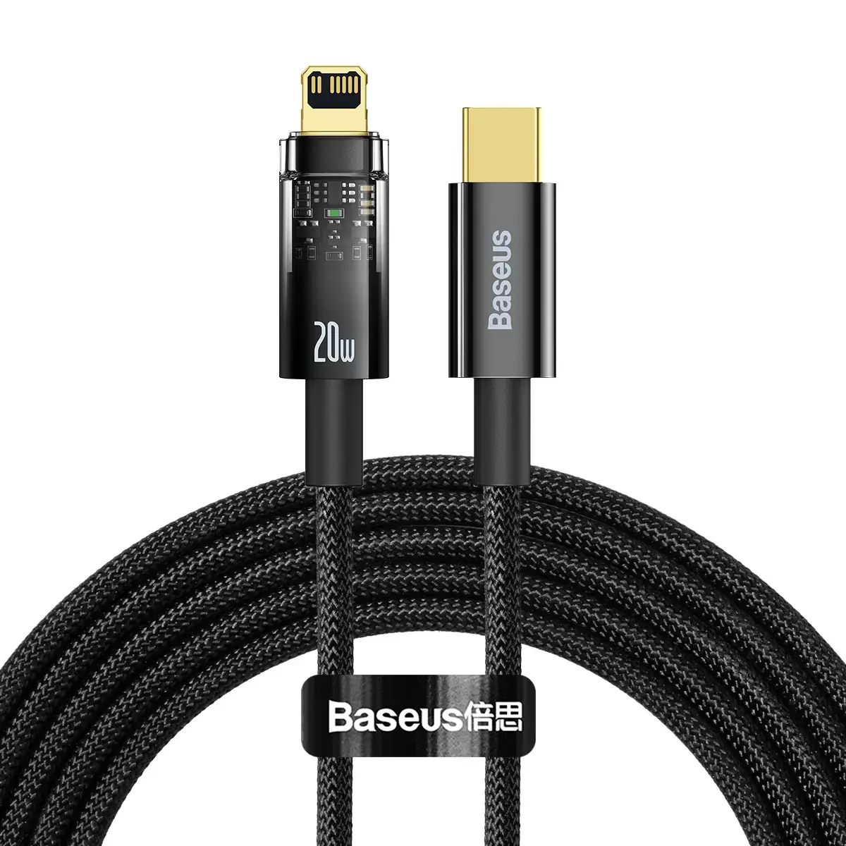 Baseus Explorer Series USB Type C - Lightning cable 20W 2m black (CATS000101)
