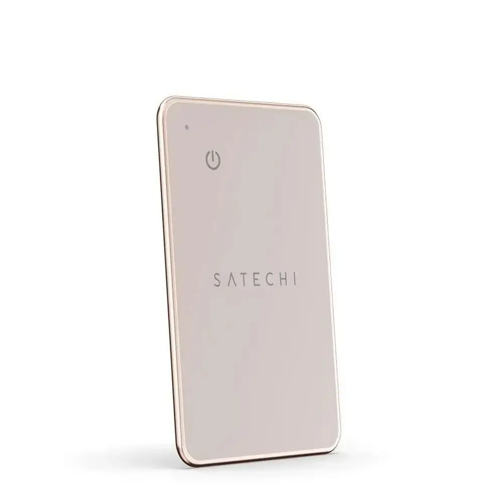 Locator compatible with Apple Find My Satechi card shape ST-LFAWCR desert rose