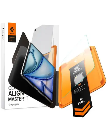 SZKŁO HARTOWANE SPIGEN ALM GLAS.TR T IPAD AIR 11” 6 / 7 / 8 / 2024-2026 CLEAR
