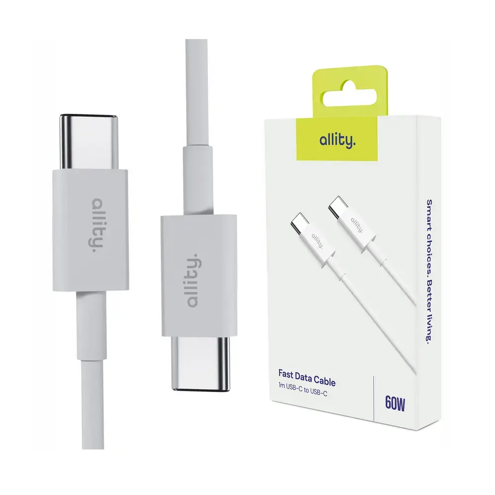 Allity cable AUC-03 USB-C - USB-C 1.0 m 60W white
