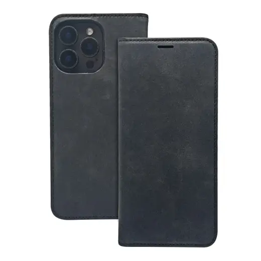 Smart Suede grāmatveida maciņš telefonam iPhone 17 melns