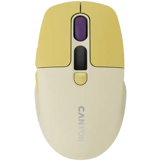 CANYON mouse MW-26 LCD Silent Dual Mode Wireless Yellow