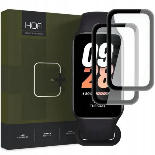 HOFI HYBRID GLASS HYBRID PRO+ 2-PACK XIAOMI SMART BAND 8 ACTIVE BLACK