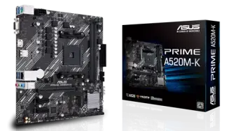 ASUS PRIME A520M-K - motherboard - micro ATX - Socket AM4 - AMD A520